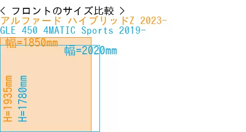 #アルファード ハイブリッドZ 2023- + GLE 450 4MATIC Sports 2019-